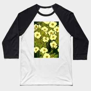 Beautiful Stylized Yellow Flowers, for all those who love nature #173 Baseball T-Shirt